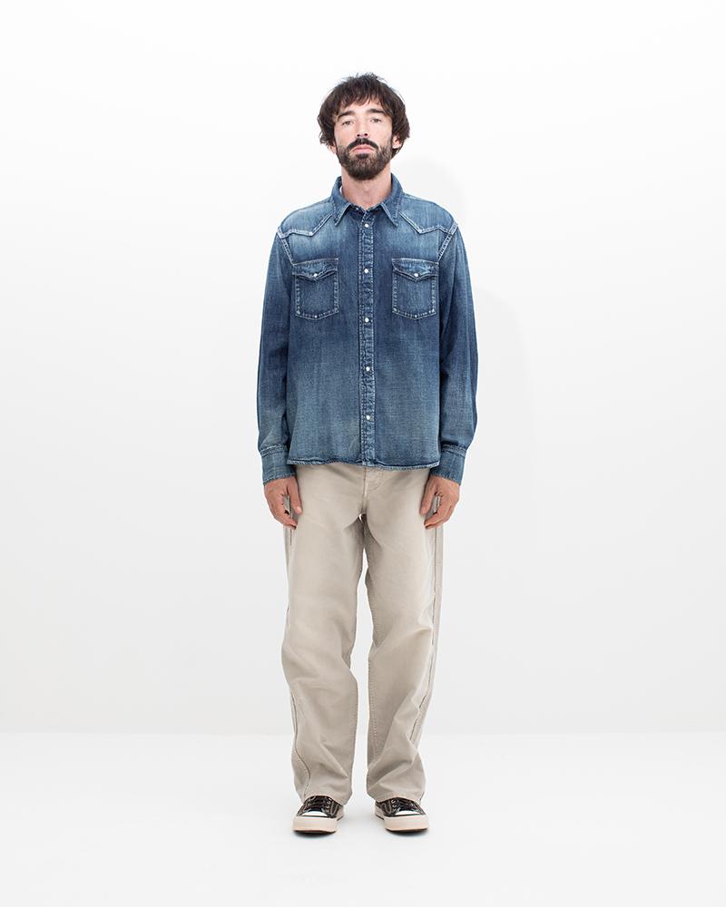 visvim SOCIAL SCULPTURE SHIRT DMGD サイズ SOCIAL SCULPTURE SHIRT DMGD | Visvim Official North American Web Store
